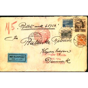 Luftpost Brev fra strig til Danmark - 1 - 8 - 34