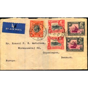 Luftpost Brev fra Kenya til Danmark - 12 - 11 - 36