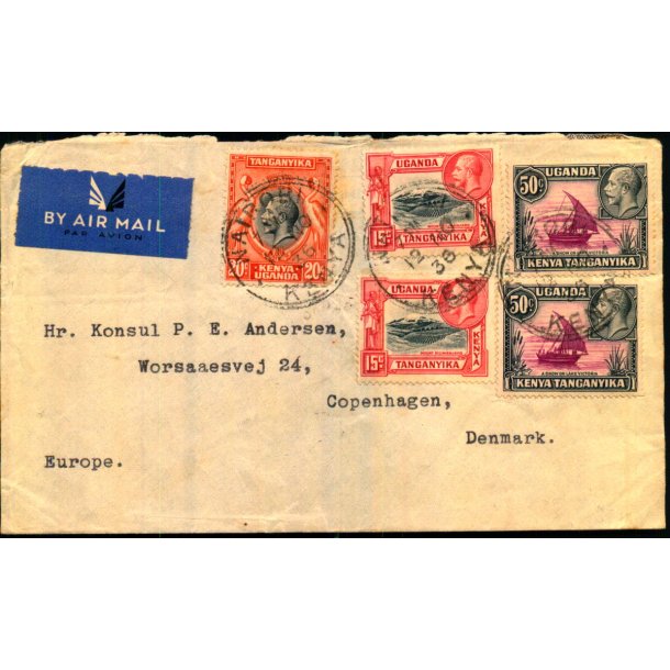 Luftpost Brev fra Kenya til Danmark - 12 - 11 - 36