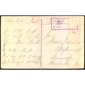 Feldpost - ? ? - Til Apenrade - Forside  - Thorn