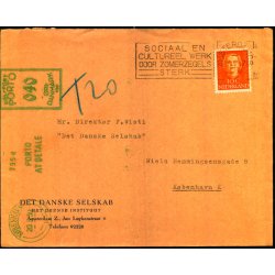 Efterporto - Brev fra Holland  16 - 5 - 1950 - Efterporto 40 re