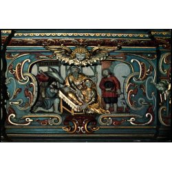 Detalje fra Billedsk�rer Lorentz altertavle i Vor Frue Kirke - Kalundborg u/n - Ubrugt