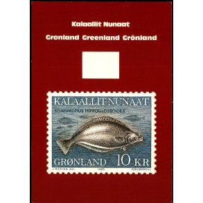 Helleflynder - Grnlands Post u/n - Ubrugt