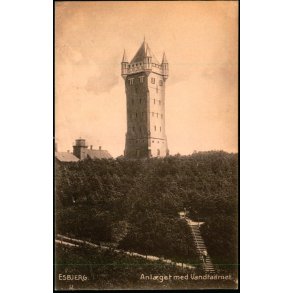 Esbjerg - Anl�get med Vandtaarnet - H.P. 1873 - Brugt