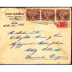 Censurbrev fra Colombia - Med Indhold Ubnet ! -  14 - 6 - 41 - Til Danmark