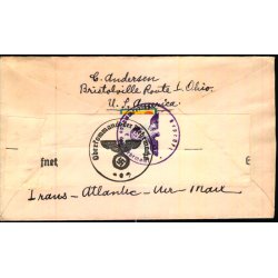 Luftpost Censurbrev fra U.S.A.  til Kbenhavn - 21  - 2 - 41 - T