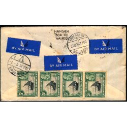 Luftpost Brev fra Kenya til Danmark - 21 - 12 - 36