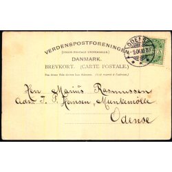 Fra Kongebesget ved Kanalindvielsen den 27. August 1904 - H.H.O. 1183 - Brugt - Runde Hjrner !