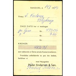 Peder Andersen &amp; Sn - Randers - u/n - Brugt