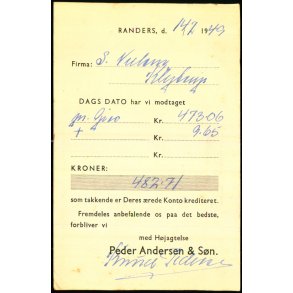 Peder Andersen & Sn - Randers - u/n - Brugt