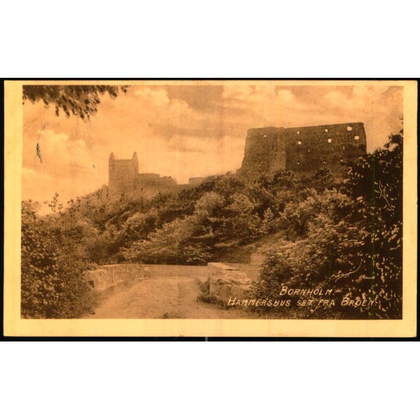 Bornholm - Hammershus set fra Broen - C.S.F. u/n - Brugt
