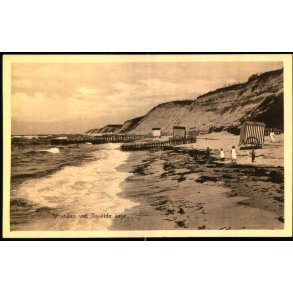 Stranden ved Tisvilde Leje - A. Jensens Bogh.  25825 - Ubrugt