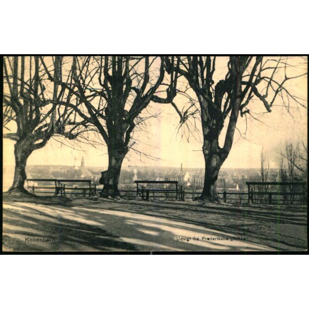 Kbenhavn - Udsigt fra Frederiksberg Bakke - Th. Cohrt  2538  - Brugt