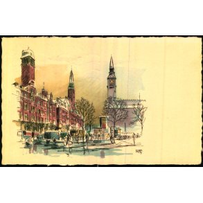 Ebbe Fog - Rdhuspladsen - K. Witt-Mller Serie 3059 - Brugt