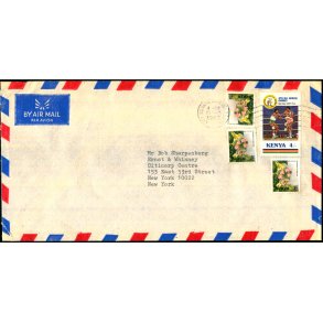 Luftpost Brev fra Kenya til U.S.A. - 25 - 9 - 87