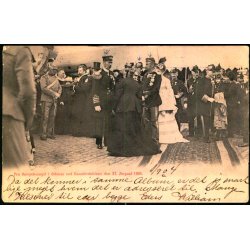 Fra Kongebesget ved Kanalindvielsen den 27. August 1904 - H.H.O. 1183 - Brugt - Runde Hjrner !