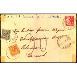 Efterporto - Brev fra Frankrig med Dansk Frim�rke  9 - 12 - 1937 - Efterporto 30 �re