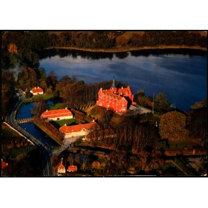 Langeland - Luftfoto af Tranekr Slot - Trojaborg LAN 27 - Ubrugt