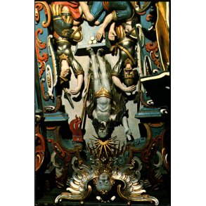 Detalje fra Billedsk�rer Lorentz altertavle i Vor Frue Kirke - Kalundborg u/n - Ubrugt