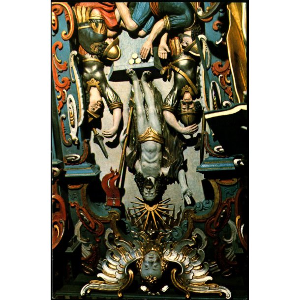 Detalje fra Billedsk�rer Lorentz altertavle i Vor Frue Kirke - Kalundborg u/n - Ubrugt