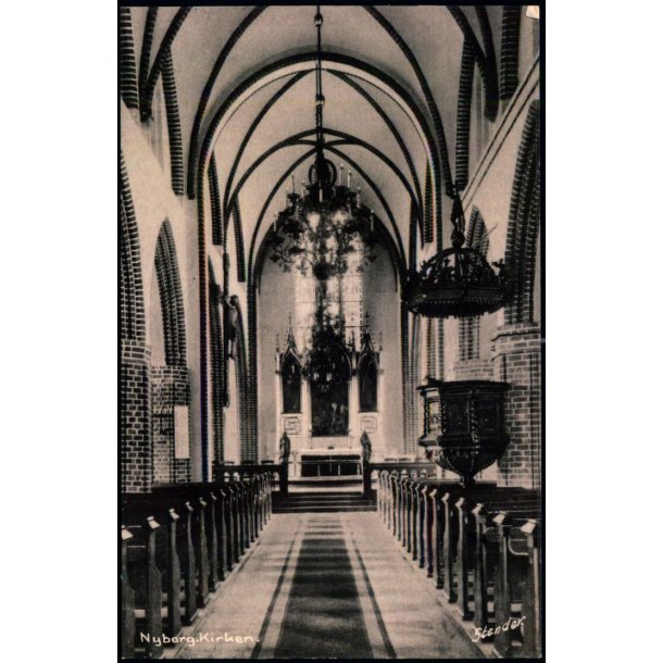 Nyborg - Kirken - Stender N. 176 K. - Brugt