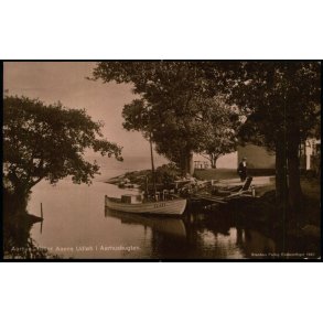 Aarhus - Ved Giber Aaens Udl�b i Aarhusbugten - Stender 1580 - Brugt