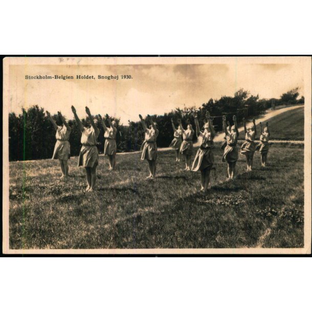 Stockholm - Belgien Holdet - Snogh�j 1930 - Gymnastikh�jskolen u/n - Brugt