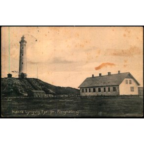 Nrre Lyngvig Fyr pr. Ringkbing - L.Lind 8701 - Brugt