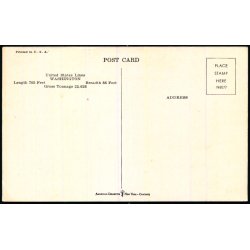 S.S. Washington - Uneited States Lines - Ubrugt