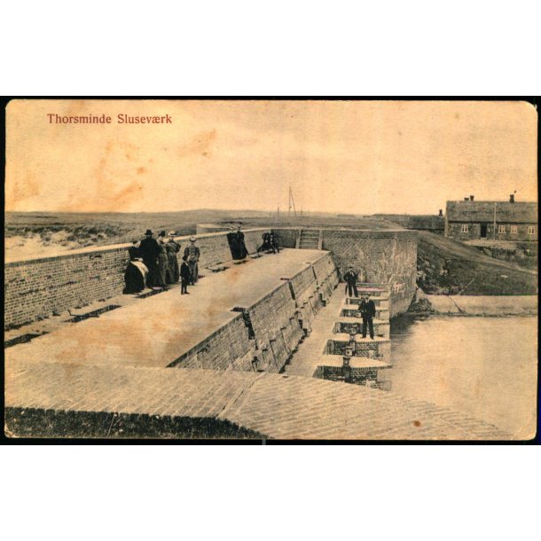 Thorsminde Slusev�rk - H. H�gbergs Bogh. u/n - Ubrugt - Svage hj�rner !