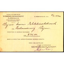 Siemens - Schuckert - Kbh. - u/n - Brugt