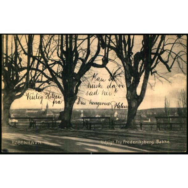 Kbenhavn - Udsigt fra Frederiksberg Bakke - C. St. 523  - Brugt