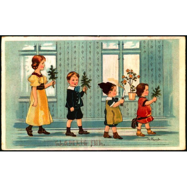 H.Tesch - Gldelig Jul - Ed. F. P. 350/3 - Brugt