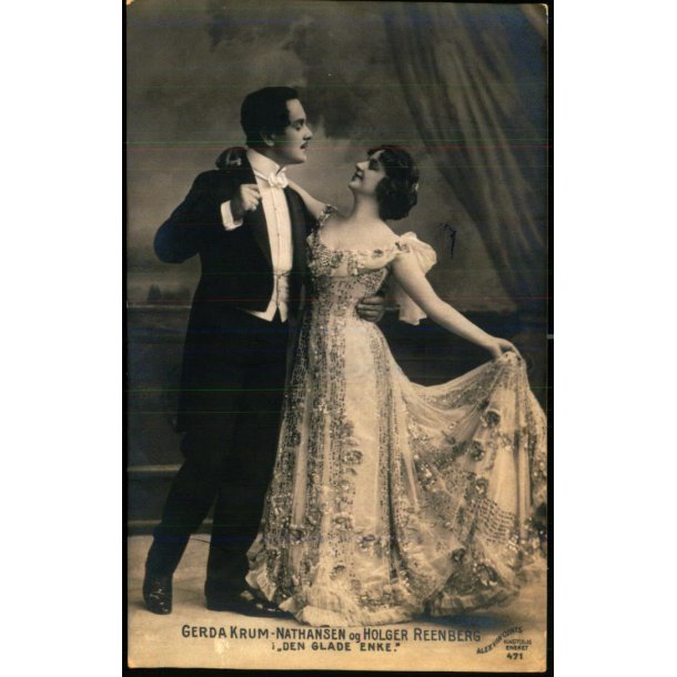 Gerda Krum-Nathansen og Holger Reenberg - Den glade Enke - Alex Vincent 471 - Ubrugt