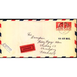 Luftpost Expres Brev fra Grnland til Danmark - 27 - 4 - 66