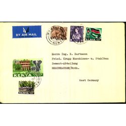 Luftpost Brev fra Uganda til Tyskland - 16 - 12 - 63