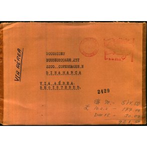 Luftpost Brev fra Brasilien  til Danmark - 8 - 1 - 70