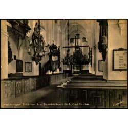 Helsing�r - Interi�r fra Domkirken Sct. Olai Kirke  - Stender  H. 1020 K - Ubrugt