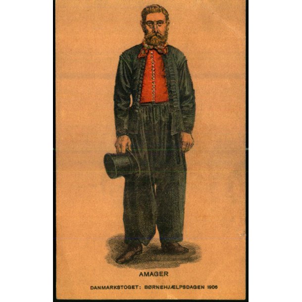 Brnehjlpsdagen 1906 - Amager - u/n - Brugt - Svagt hjrne !