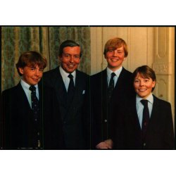 Prins Claus med sine s�nner - Holland -  spanjersberg 853 - Ubrugt