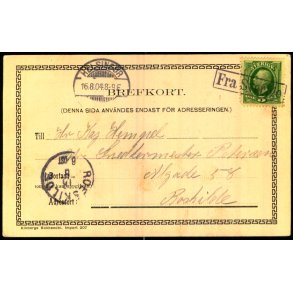 Fra Sveriege i Ramme - Postkort 16 - 8 - 04 - Til Roskilde