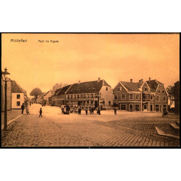 Middelfart - Parti fra Algade - J.G. Kreutzers Papir u/n - Ubrugt