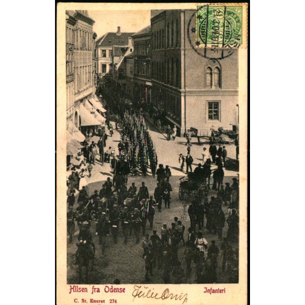 Hilsen fra Odense - Infanteri - C. St. 274 - Brugt