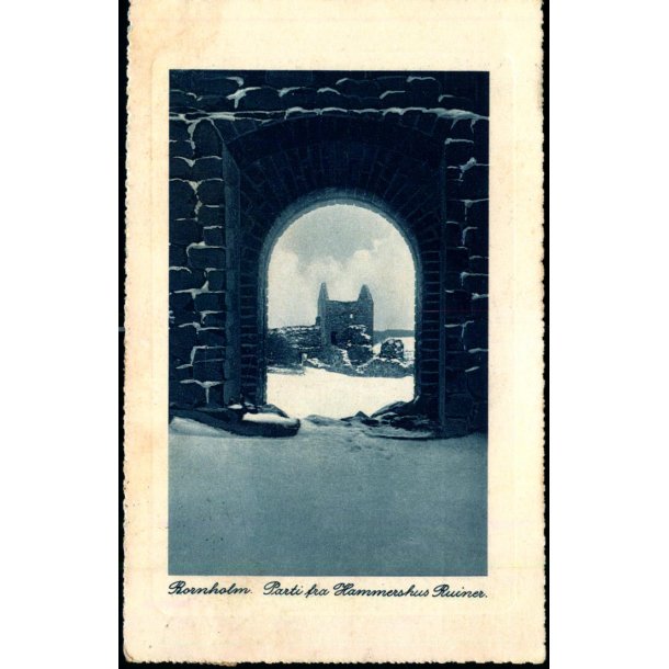 Bornholm - Parti fra Hammerhus Ruiner - u/n - Brugt