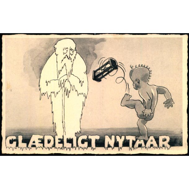 Hancke - Gldeligt Nytaar - Stender serie 833 - Ubrugt