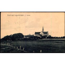 Gruss aus L�gumkloster - Kirche - H. Michelsen 90 - Brugt