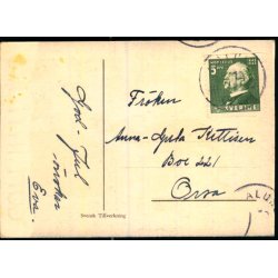 God Jul - Gott Nytt r - Lille Kort 7x10 cm - Svensk u/n - Brugt