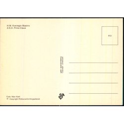 Dronning Beatrix - Prins Claus - Holland -  spanjersberg 852 - Ubrugt