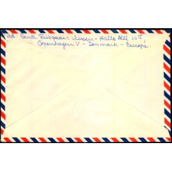 Luftpost / Efterporto - Brev fra Danmark til Syd Africa -   22 - 6 - 1966 - Efterporto 50 re