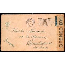 Censurbrev fra U.S.A.  1 - 9 - 17 - Til Kbenhavn